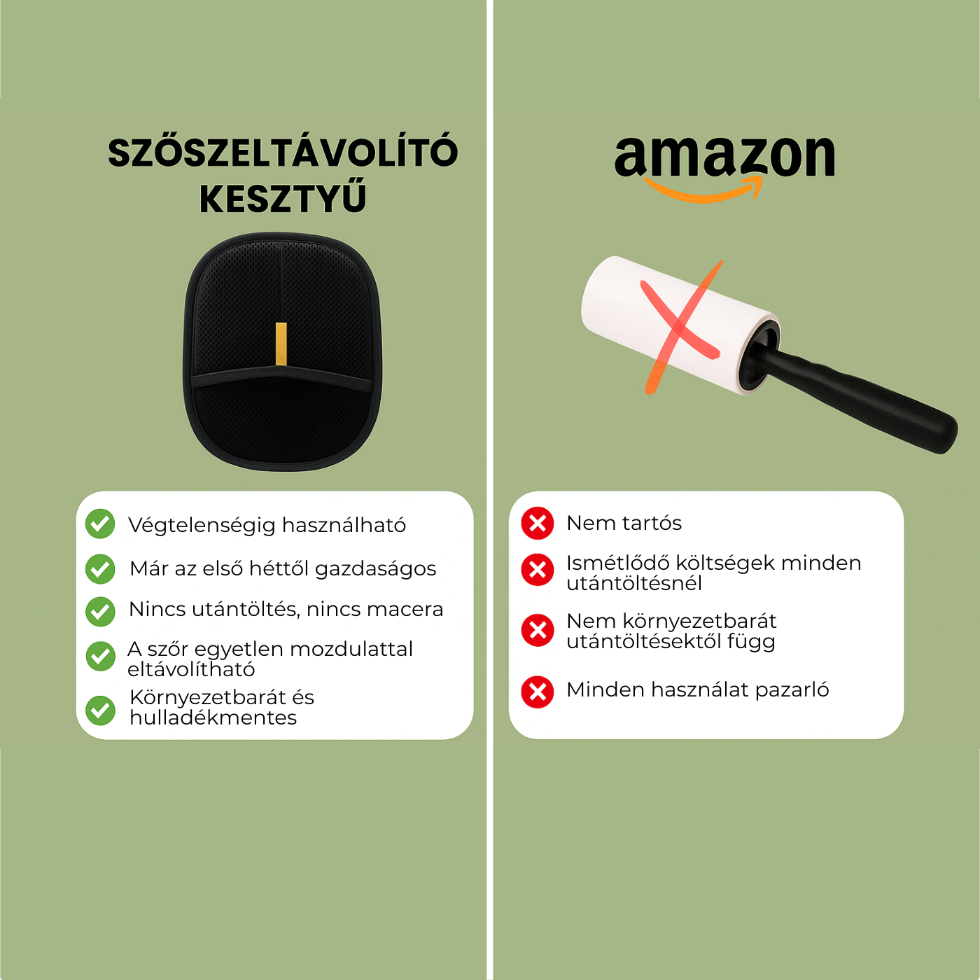 FurCatcher™ – Újrahasználható & Környezetbarát Állatszőr Eltávolító Kesztyű